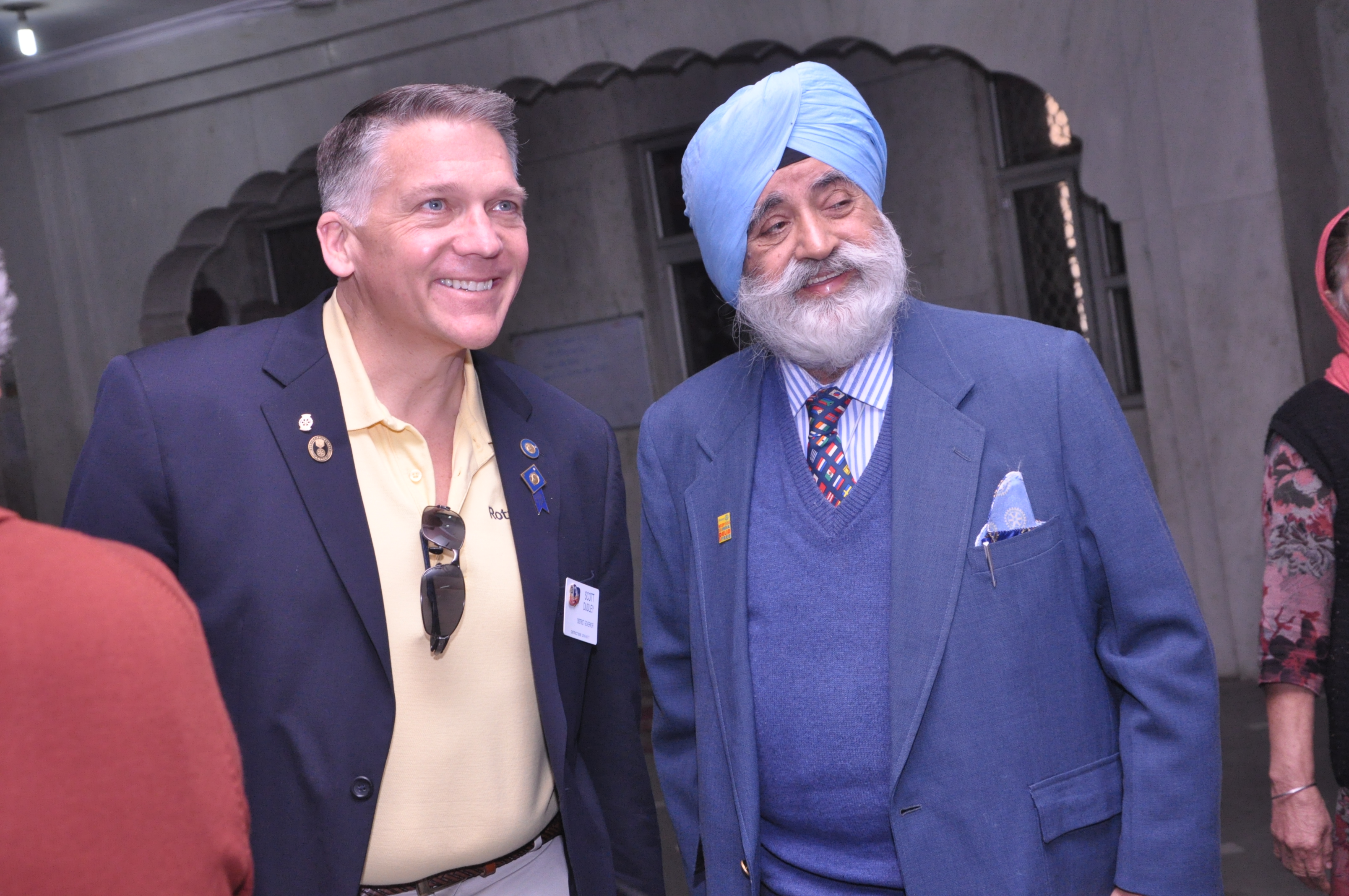District Governor Scott Dudley Delhi Visit