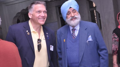District Governor Scott Dudley Delhi Visit